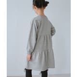 【KIDS/キッズ】裏毛ティアードロゴワンピース | ROPE' PICNIC【KIDS】 | 詳細画像4