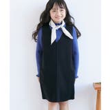 ブラック(01) | 【KIDS】洗える・アンチピリング /ニットジャンパースカート/リンクコーデ | ROPE' PICNIC【KIDS】