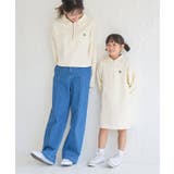 【KIDS】ワンポイント刺繍裏毛ハーフジップワンピース/リンクコーデ | ROPE' PICNIC【KIDS】 | 詳細画像8