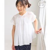 【KIDS/キッズ】コットンボイルギャザーブラウス/リンクコーデ | ROPE' PICNIC【KIDS】 | 詳細画像1 