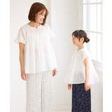 【KIDS/キッズ】コットンボイルギャザーブラウス/リンクコーデ | ROPE' PICNIC【KIDS】 | 詳細画像12 