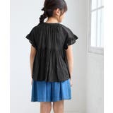 【KIDS/キッズ】コットンボイルギャザーブラウス/リンクコーデ | ROPE' PICNIC【KIDS】 | 詳細画像4 