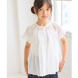【KIDS/キッズ】コットンボイルギャザーブラウス/リンクコーデ | ROPE' PICNIC【KIDS】 | 詳細画像9 