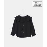 ブラック(01) | 【KIDS】フレアカラーブラウス | ROPE' PICNIC【KIDS】