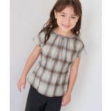 サックス(48) | 【KIDS/キッズ】チェックシャーリングシャツ/リンクコーデ | ROPE' PICNIC【KIDS】