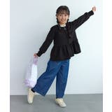 【KIDS/キッズ】ラメ裏毛ペプラムジップカーディガン | ROPE' PICNIC【KIDS】 | 詳細画像2 