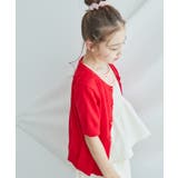 【KIDS】半袖ベーシックカーディガン/リンクコーデ | ROPE' PICNIC【KIDS】 | 詳細画像7