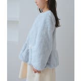 【KIDS/キッズ】ベロアリボンボアペプラムカーディガン | ROPE' PICNIC【KIDS】 | 詳細画像12