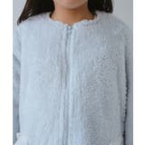 【KIDS/キッズ】ベロアリボンボアペプラムカーディガン | ROPE' PICNIC【KIDS】 | 詳細画像14