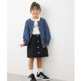 【KIDS】裾フリルデニムブルゾン | ROPE' PICNIC【KIDS】 | 詳細画像2