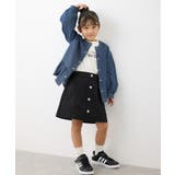 【KIDS】裾フリルデニムブルゾン | ROPE' PICNIC【KIDS】 | 詳細画像3