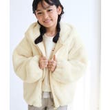 オフホワイト(15) | 【KIDS/キッズ】ふわふわフェイクファージップブルゾン | ROPE' PICNIC【KIDS】