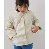 オフホワイト(15) | フラワー柄キルティングブルゾン リンクコーデ WEB限定サイズ:110cm | ROPE' PICNIC【KIDS】