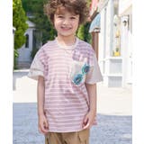 ラベンダー(52) | 【KIDS】リンクコーデ/カラーボーダーアソートTシャツ | ROPE' PICNIC【KIDS】