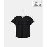 ブラック(01) | 【KIDS】フロントフリルTシャツ | ROPE' PICNIC【KIDS】