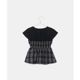 【KIDS】レイヤード風チェックドッキングチュニック/セットアップ対応 | ROPE' PICNIC【KIDS】 | 詳細画像12 