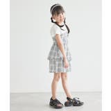【KIDS】レイヤード風チェックドッキングチュニック/セットアップ対応 | ROPE' PICNIC【KIDS】 | 詳細画像3 