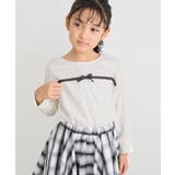 【KIDS/キッズ】ラインストーンリボンTシャツ | ROPE' PICNIC【KIDS】 | 詳細画像1 