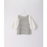 【KIDS】リンクコーデ/異素材袖ポンチトップス | ROPE' PICNIC【KIDS】 | 詳細画像9