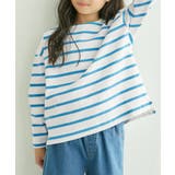 ブルー系(45) | 【KIDS】ボーダーカットトップス/リンクコーデ | ROPE' PICNIC【KIDS】