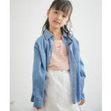 オレンジ系(71) | 【KIDS】ミニロゴ刺繍入りボーダータンクトップ/リンクコーデ | ROPE' PICNIC【KIDS】