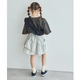 チュールドッキングフリルビスチェ×ロックTシャツセット リンクコーデ | ROPE' PICNIC【KIDS】 | 詳細画像9 