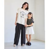 【KIDS/キッズ】カレッジロゴプリントピグメントTシャツ/リンクコーデ | ROPE' PICNIC【KIDS】 | 詳細画像4 