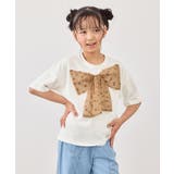 ホワイト(10) | 【KIDS/キッズ】ビッグリボンTシャツ | ROPE' PICNIC【KIDS】
