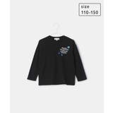 ブラック(01) | 【KIDS】UNISEXきらきらスパンコールロングTシャツ | ROPE' PICNIC【KIDS】