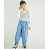 【KIDS】配色フリルネックニットプルオーバー/WEB限定サイズ:110cm | ROPE' PICNIC【KIDS】 | 詳細画像6