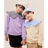 【KIDS/キッズ】ギンガムチェック付け襟裏毛トップス | ROPE' PICNIC【KIDS】 | 詳細画像6 