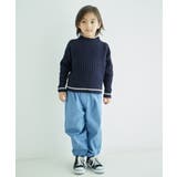 リブ切り替えニットプルオーバー WEB限定サイズ:110cm リンクコーデ | ROPE' PICNIC【KIDS】 | 詳細画像16