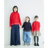 リブ切り替えニットプルオーバー WEB限定サイズ:110cm リンクコーデ | ROPE' PICNIC【KIDS】 | 詳細画像27