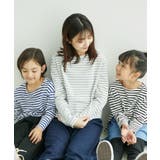 【KIDS】細ボーダー天竺トップス/リンクコーデ・WEB限定サイズ:110cm | ROPE' PICNIC【KIDS】 | 詳細画像30 