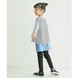 【KIDS】細ボーダー天竺トップス/リンクコーデ・WEB限定サイズ:110cm | ROPE' PICNIC【KIDS】 | 詳細画像8 