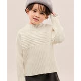 【KIDS キッズ】もちもちリブ切り替えニットプルオーバー イージーケア | ROPE' PICNIC【KIDS】 | 詳細画像1 