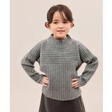 【KIDS キッズ】もちもちリブ切り替えニットプルオーバー イージーケア | ROPE' PICNIC【KIDS】 | 詳細画像5 