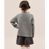 【KIDS キッズ】もちもちリブ切り替えニットプルオーバー イージーケア | ROPE' PICNIC【KIDS】 | 詳細画像9 