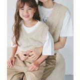 【KIDS/キッズ】ラメショートフェザーニットベスト/リンクコーデ | ROPE' PICNIC【KIDS】 | 詳細画像5 