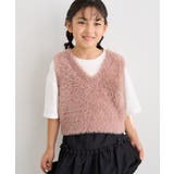【KIDS/キッズ】ラメショートフェザーニットベスト/リンクコーデ | ROPE' PICNIC【KIDS】 | 詳細画像28 