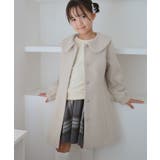 ベージュ(27) | 【KIDS/キッズ】ビジューボタン衿つきAラインコート/リンクコーデ | ROPE' PICNIC【KIDS】