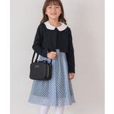 ネイビー(40) | 【KIDS】セレモニーにも/シアーチェックボレロセットアップ | ROPE' PICNIC【KIDS】