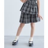 ブラック系(02) | 【KIDS】チェック柄タックパンツ/セットアップ対応 | ROPE' PICNIC【KIDS】