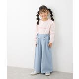 【KIDS】ハートボタンデニムワイドパンツ | ROPE' PICNIC【KIDS】 | 詳細画像12