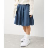 ネイビー(40) | 【KIDS】スカートライクデニムキュロットパンツ | ROPE' PICNIC【KIDS】