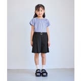 【KIDS キッズ】エアリーリネンライクベルト付きキュロット UVカット | ROPE' PICNIC【KIDS】 | 詳細画像3 