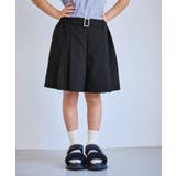 【KIDS キッズ】エアリーリネンライクベルト付きキュロット UVカット | ROPE' PICNIC【KIDS】 | 詳細画像5 