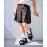 【KIDS キッズ】エアリーリネンライクベルト付きキュロット UVカット | ROPE' PICNIC【KIDS】 | 詳細画像7 