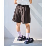 【KIDS キッズ】エアリーリネンライクベルト付きキュロット UVカット | ROPE' PICNIC【KIDS】 | 詳細画像9 