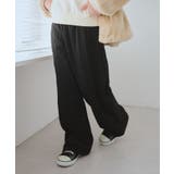 ブラック(01) | 【KIDS/キッズ】裏ベロアケーブルフレアパンツ | ROPE' PICNIC【KIDS】